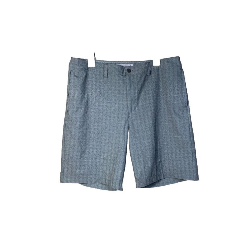 Travis Matthew Men's Size 36 Gray Plaid Performance Golf Shorts Sz 36 Polyester